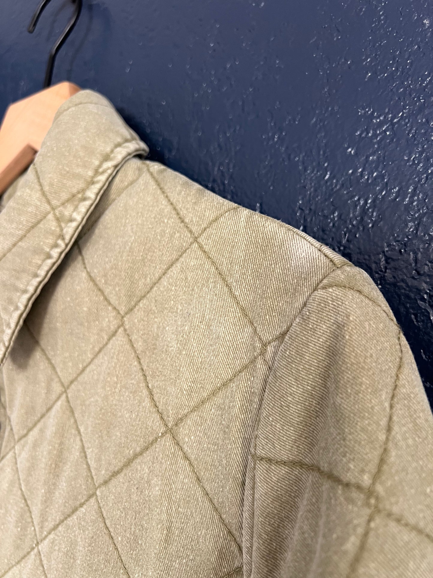 Joie Army Green Quilted Jacket