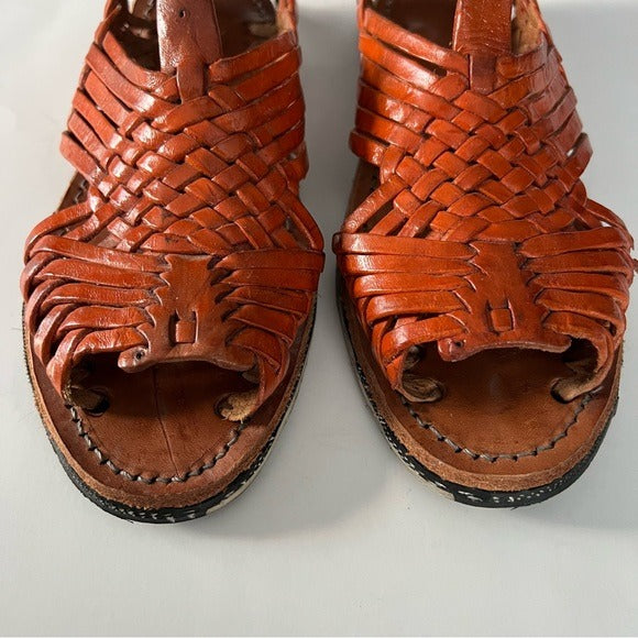 Traditional Mexican Leather Slingback Huarache Sandals