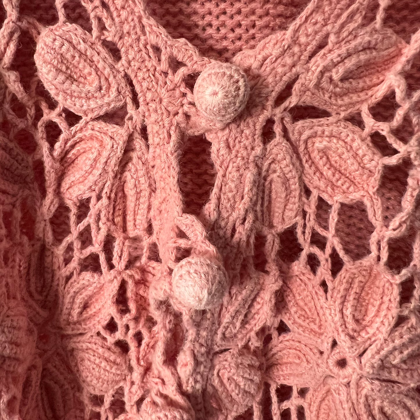 Vintage Lauren Cole Crochet Cardigan