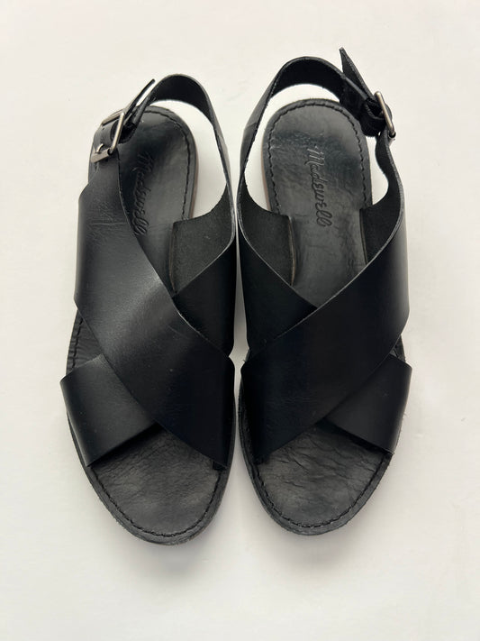 Madewell Boardwalk Crisscross Leather Slingback Sandals