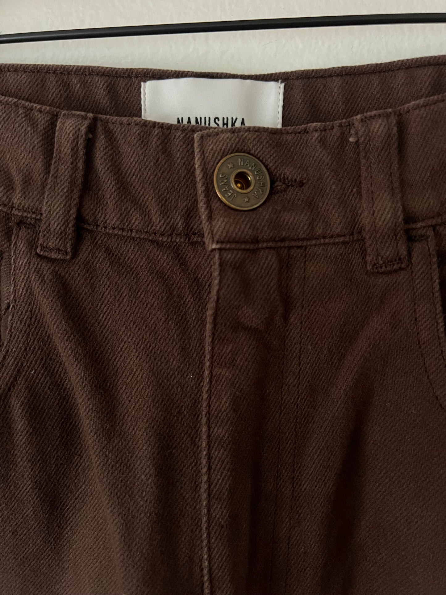 Nanushka High-Rise Wide-Leg Jeans