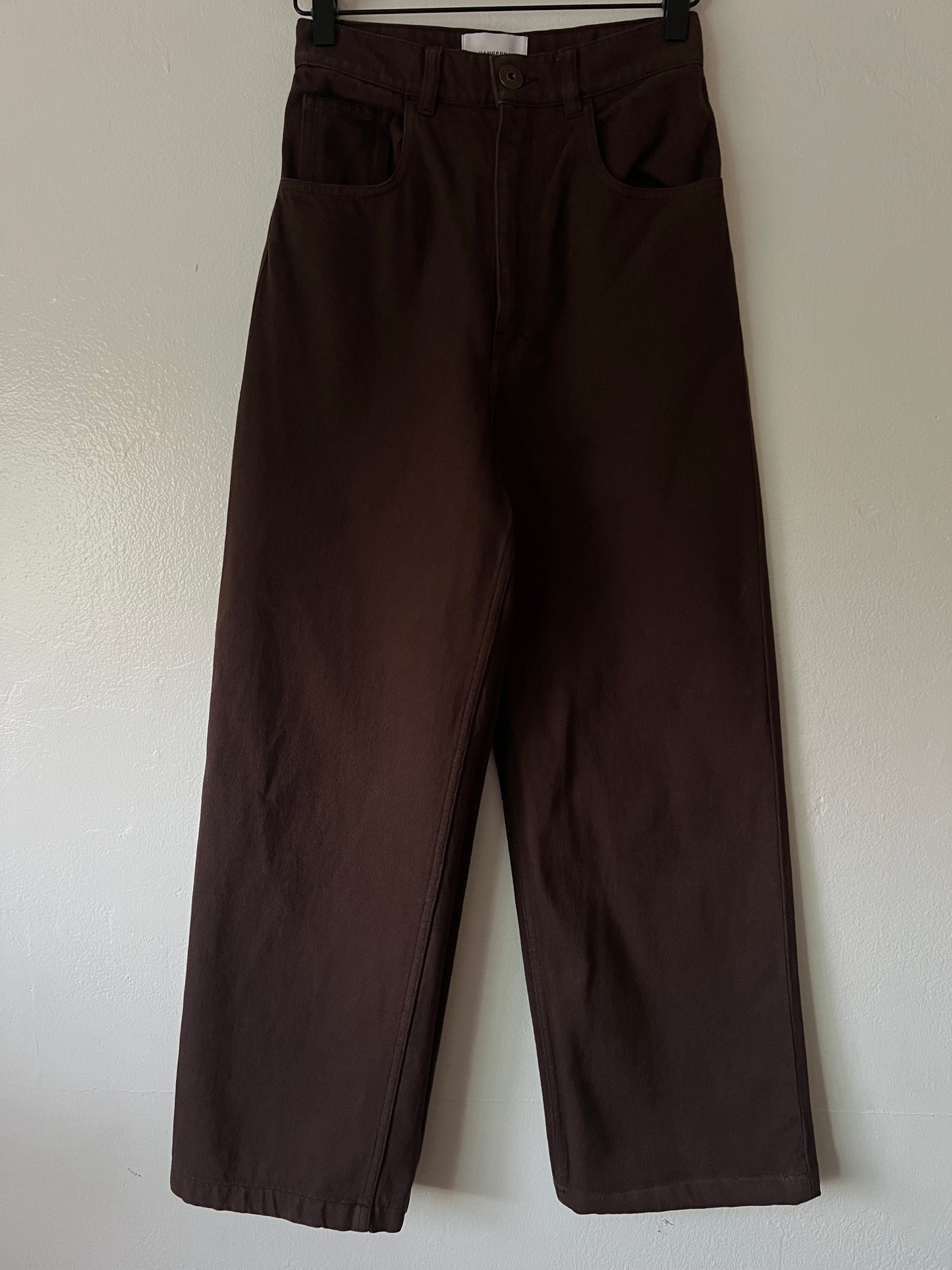 Nanushka High-Rise Wide-Leg Jeans