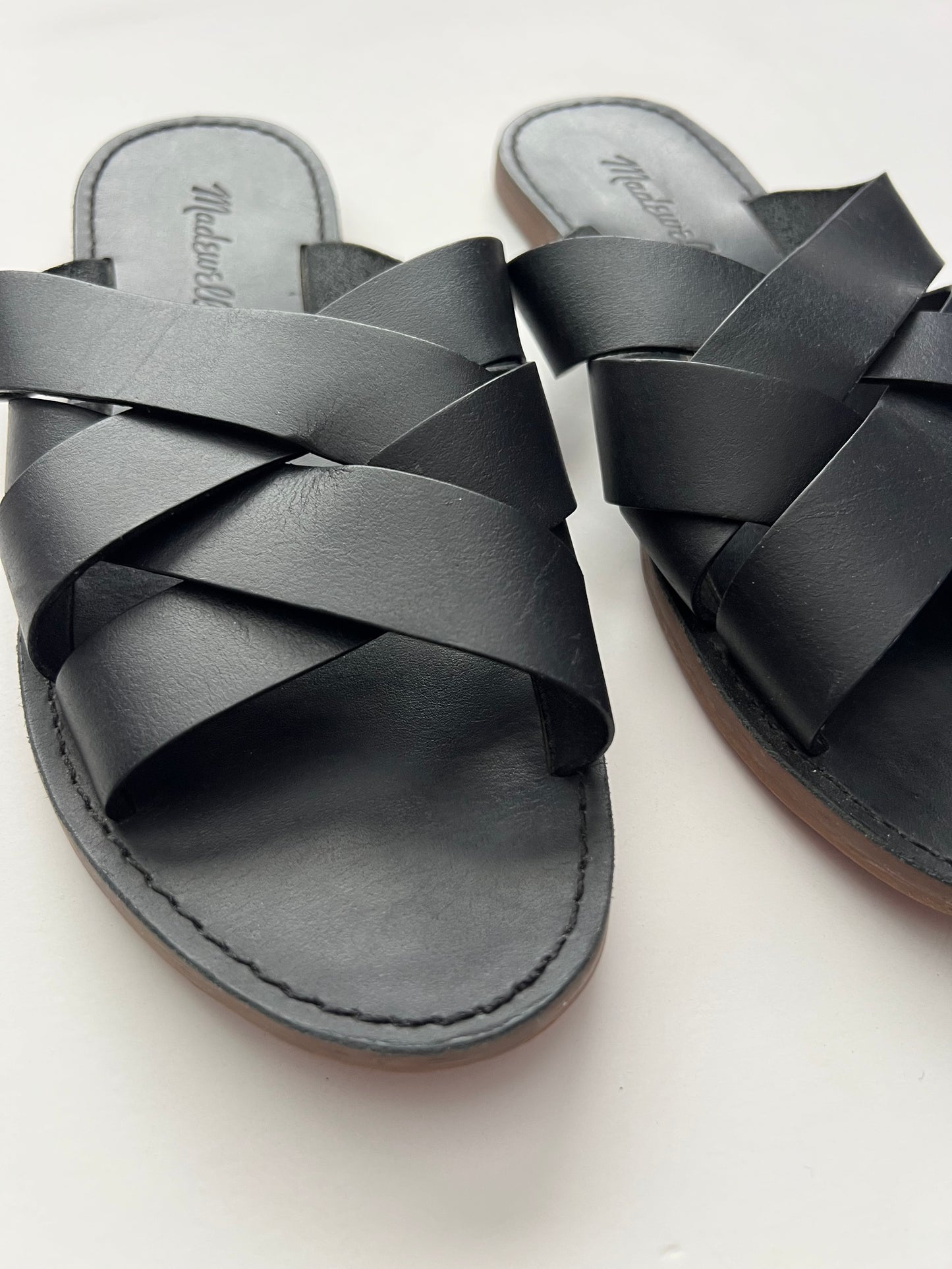 Madewell The Boardwalk Woven Slide Sandals