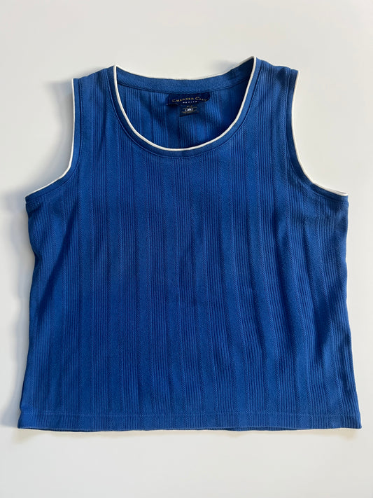 Vintage Charter Club Ribbed Sleeveless Top