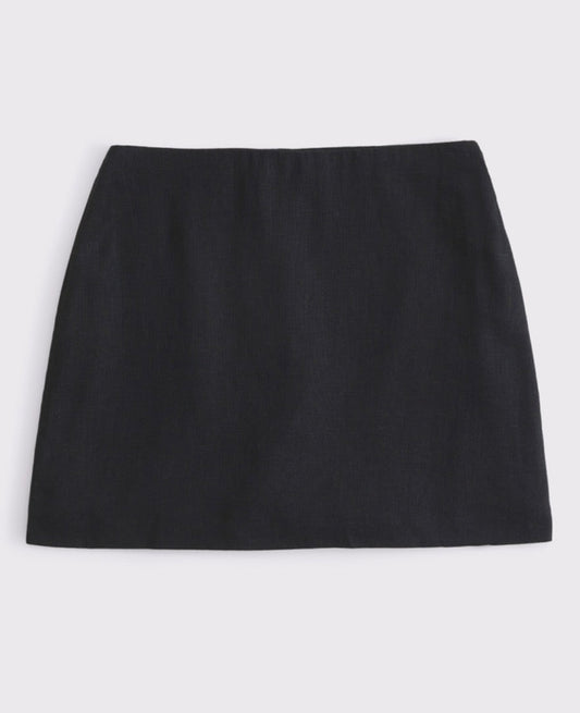 Abercrombie & Fitch Scarlett Linen-Blend Mini Skort