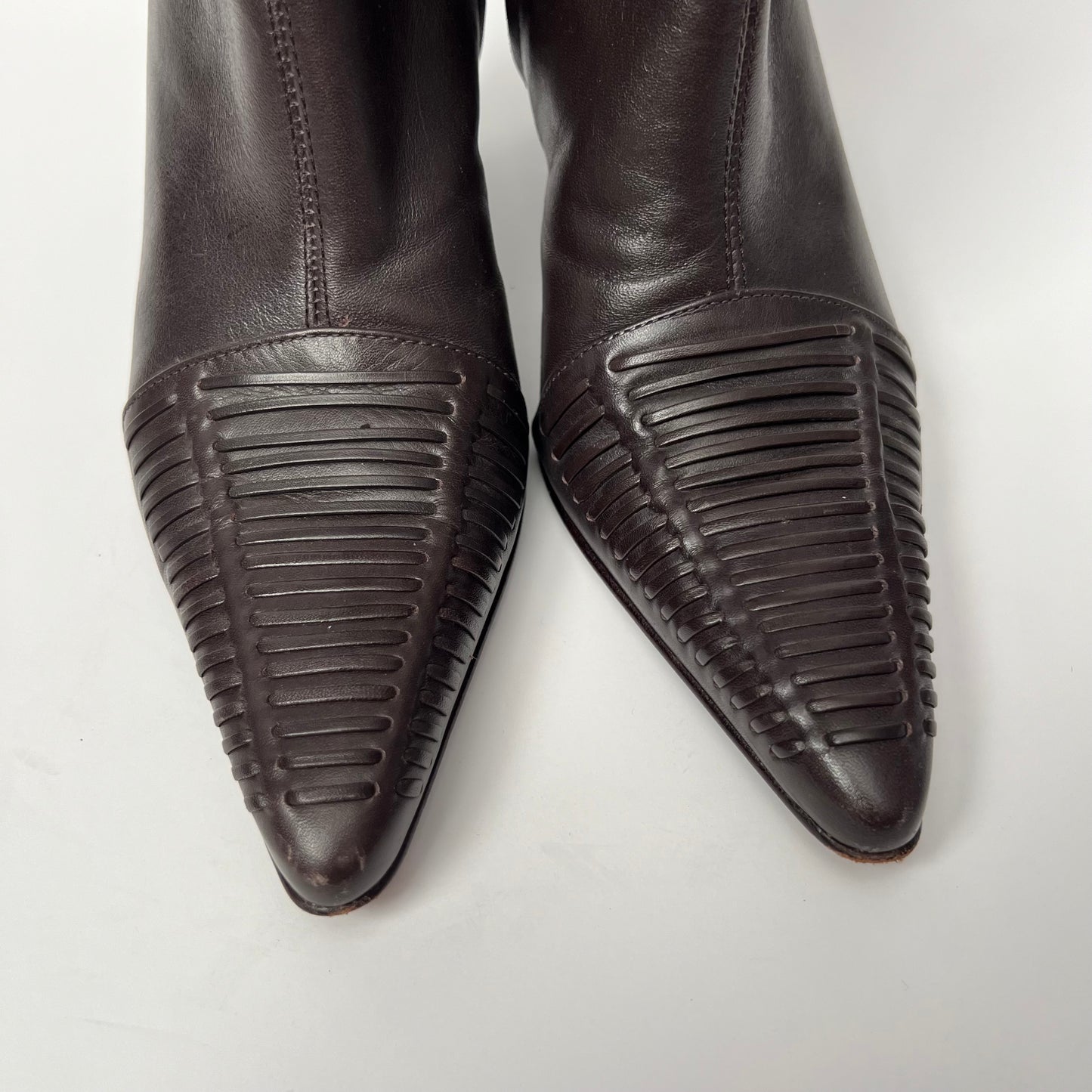 Vintage Antonio Melani Chance208 Hot Brown Leather Heels