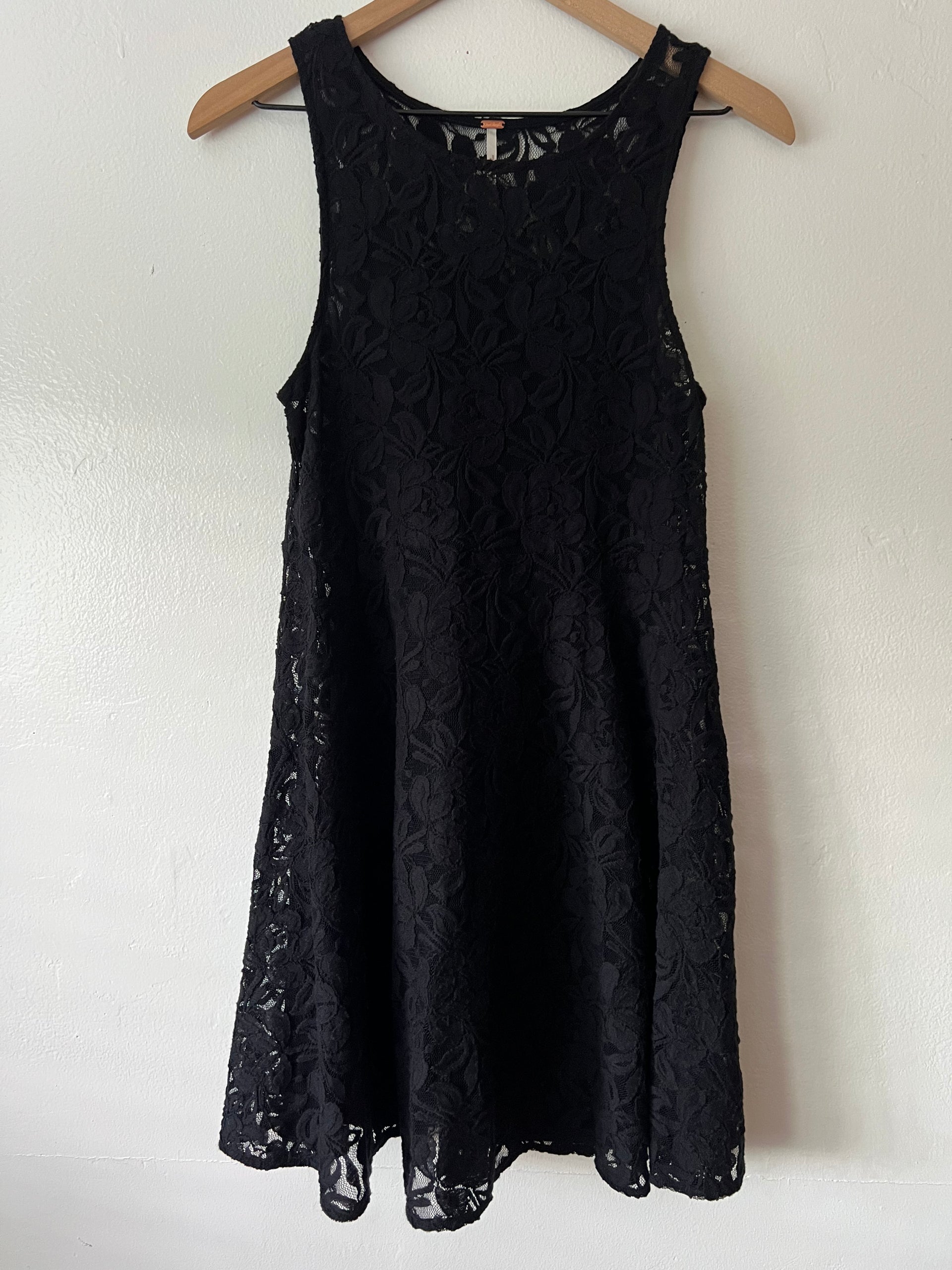 free people lace fit and flare dress Floral Mesh Lace Dress by Free People, B Red, 0