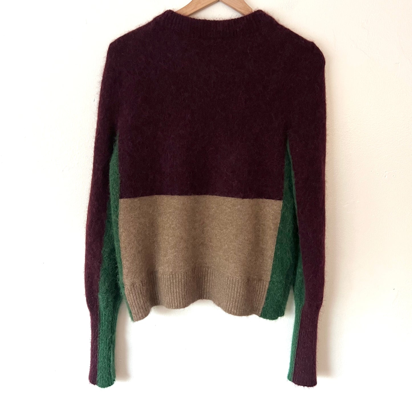 COS Alpaca Blend Color Block Sweater