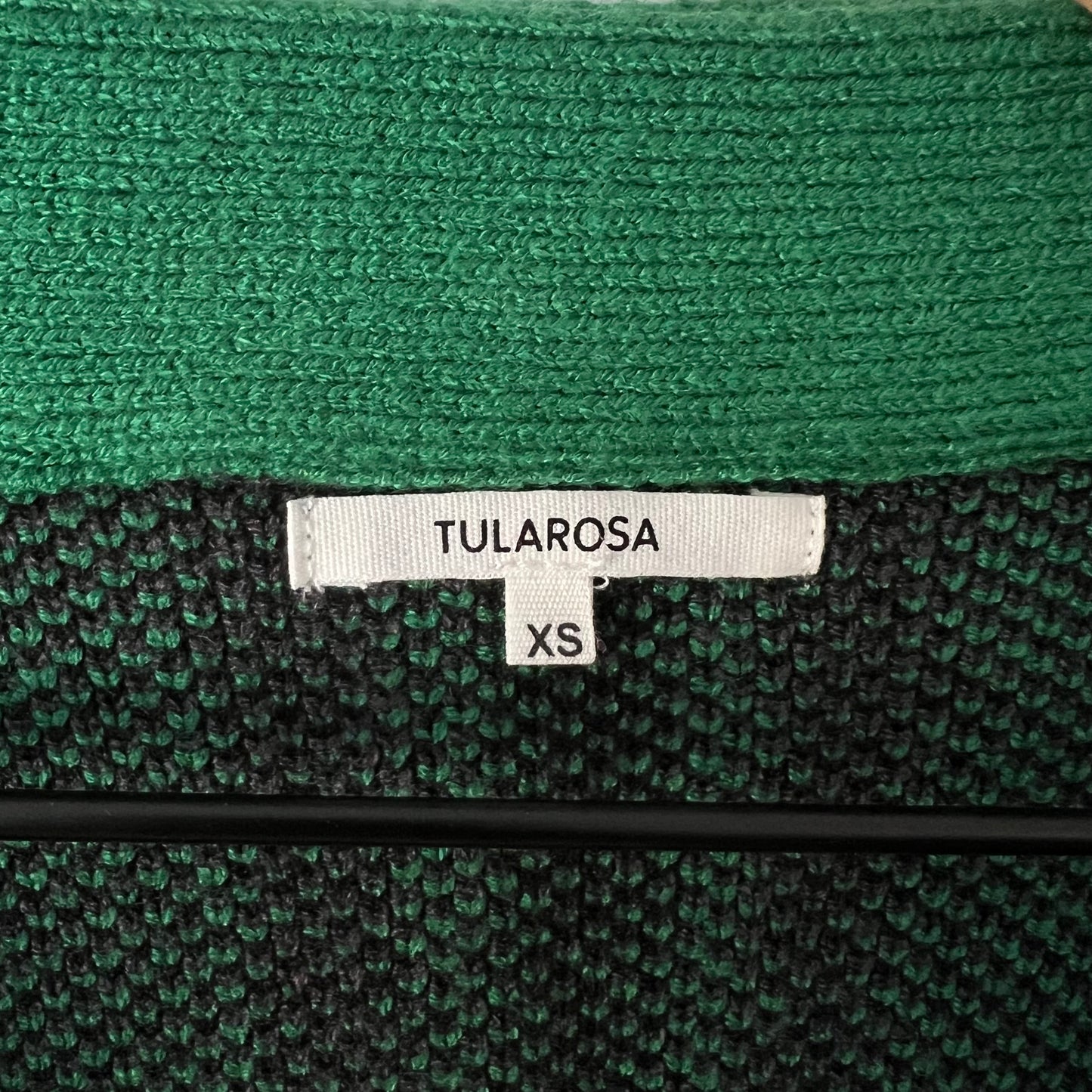 Tularosa Bellair Cardi in Green Plaid