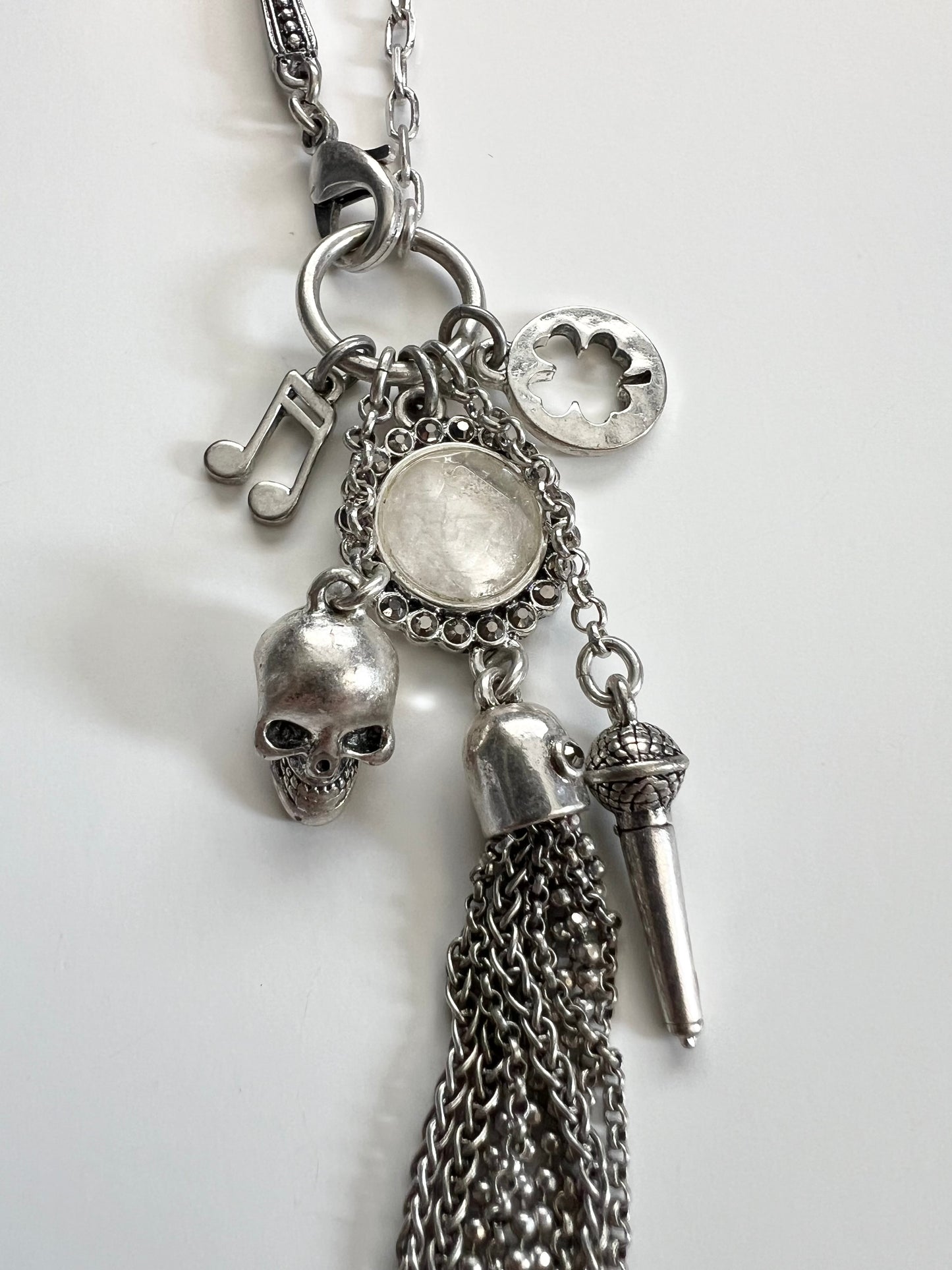 Lucky Brand Silver-Tone Charm Necklace