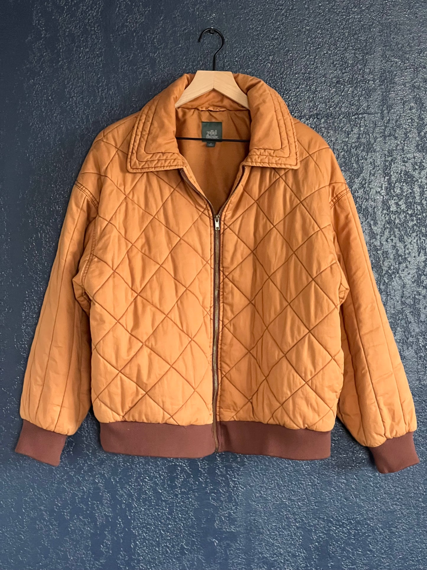 Wild Fable Oversized Quilted Bomber Jacket