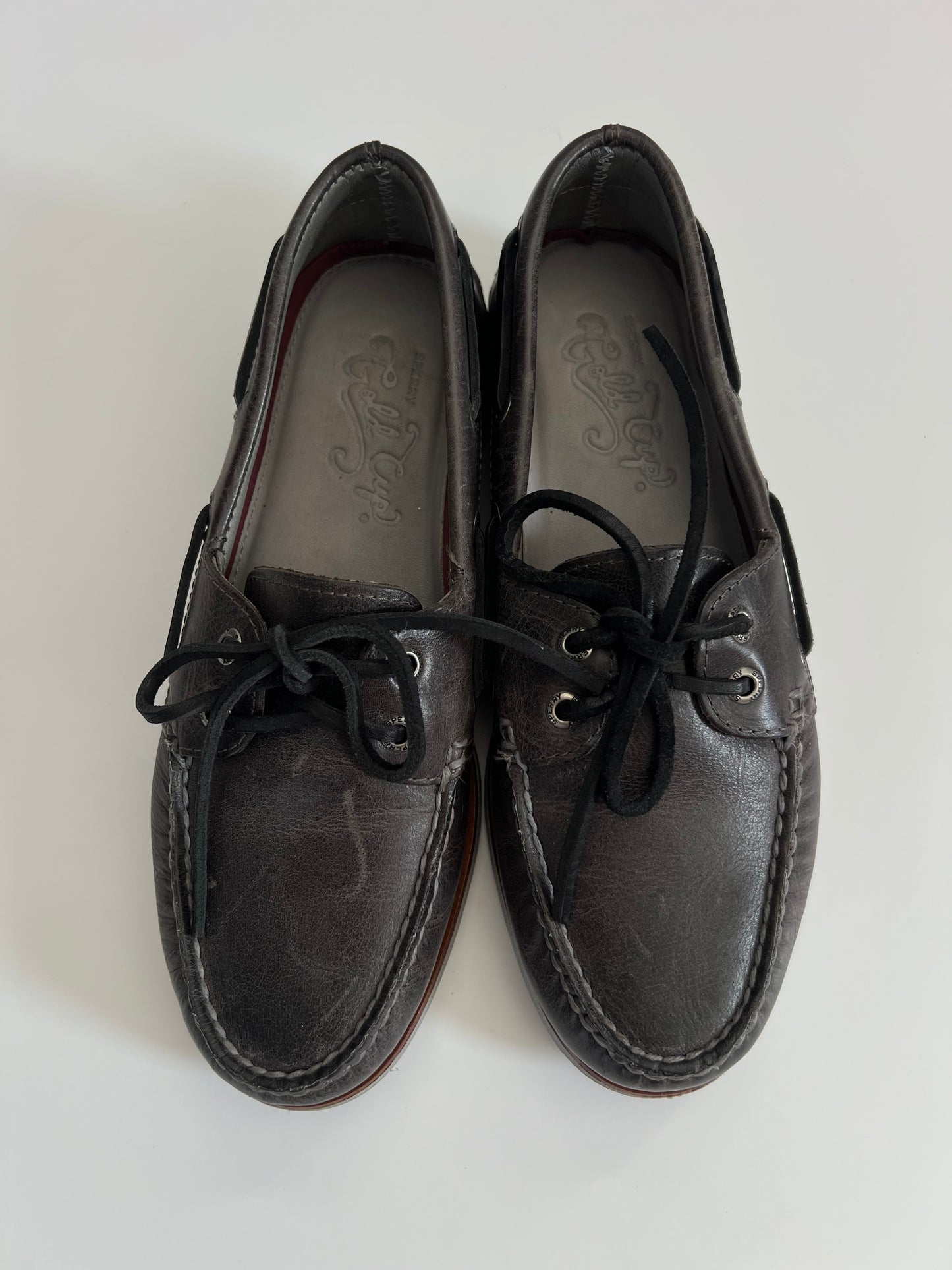 Sperry Gold Cup Boat Shoe in Midnight Grey