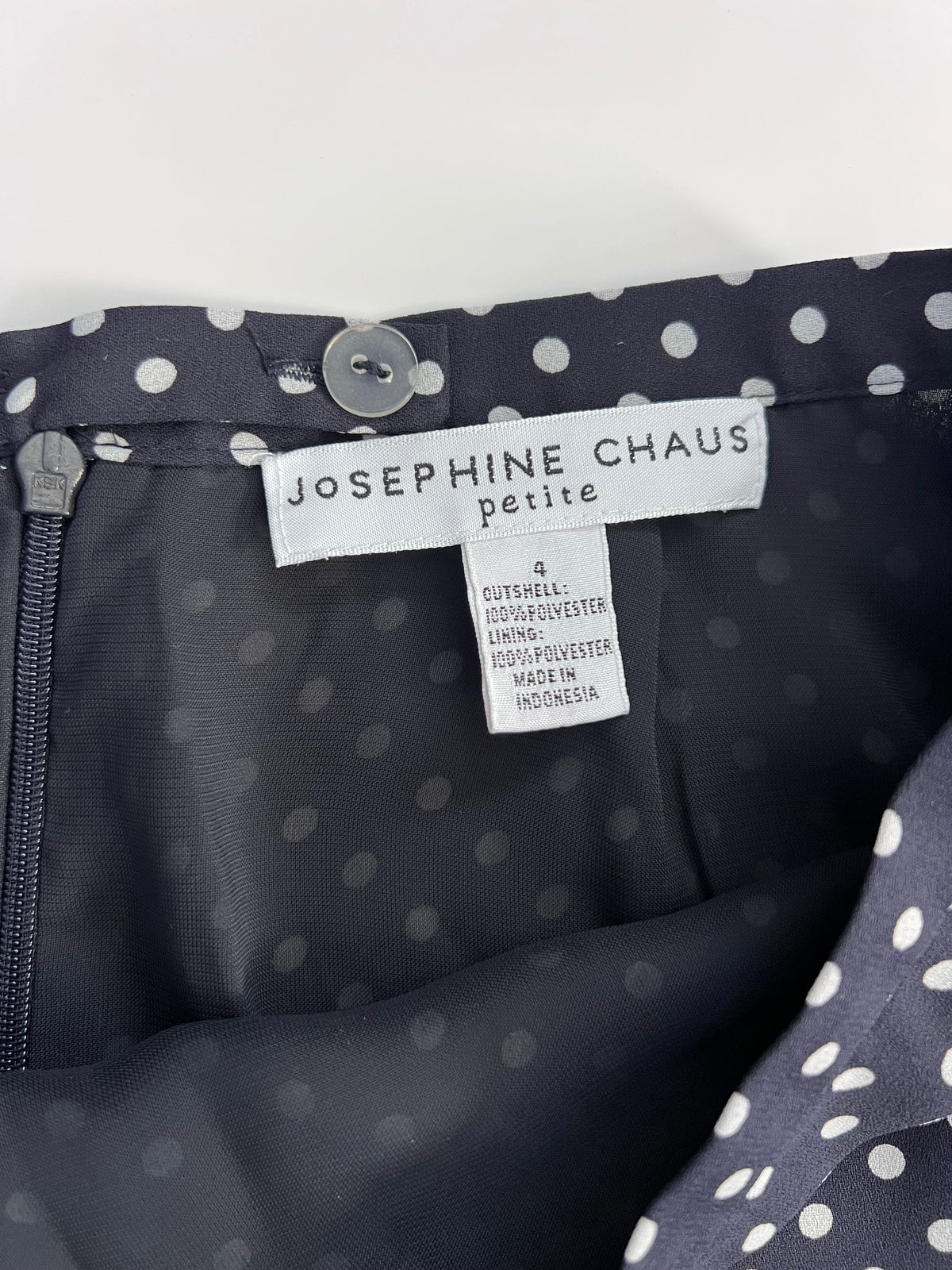 Vintage Josephine Chaus Petite Polka Dot Skirt
