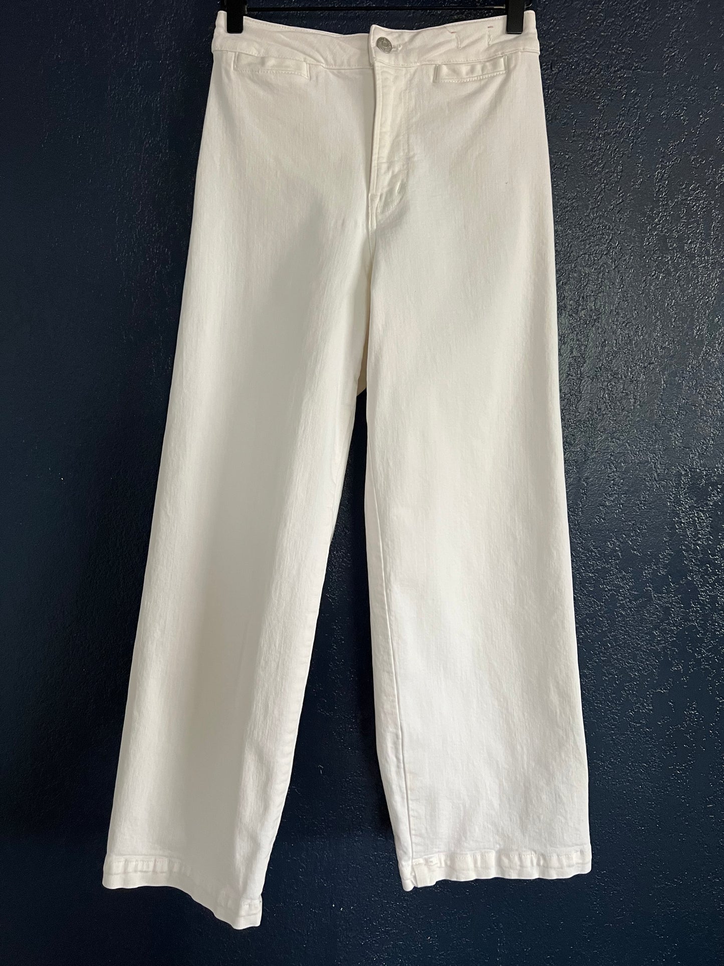 Madewell The Curvy Emmett Wide-Leg Jean in Tile White