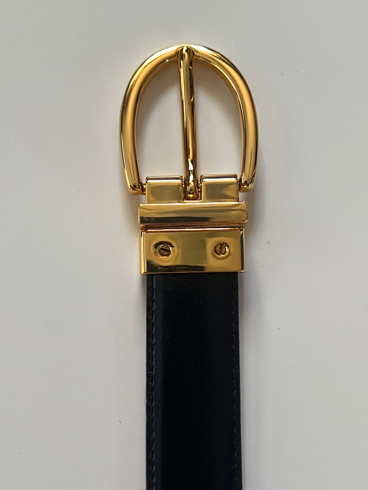 Lauren Ralph Lauren Reversible Brown Croc-Embossed Skinny Belt