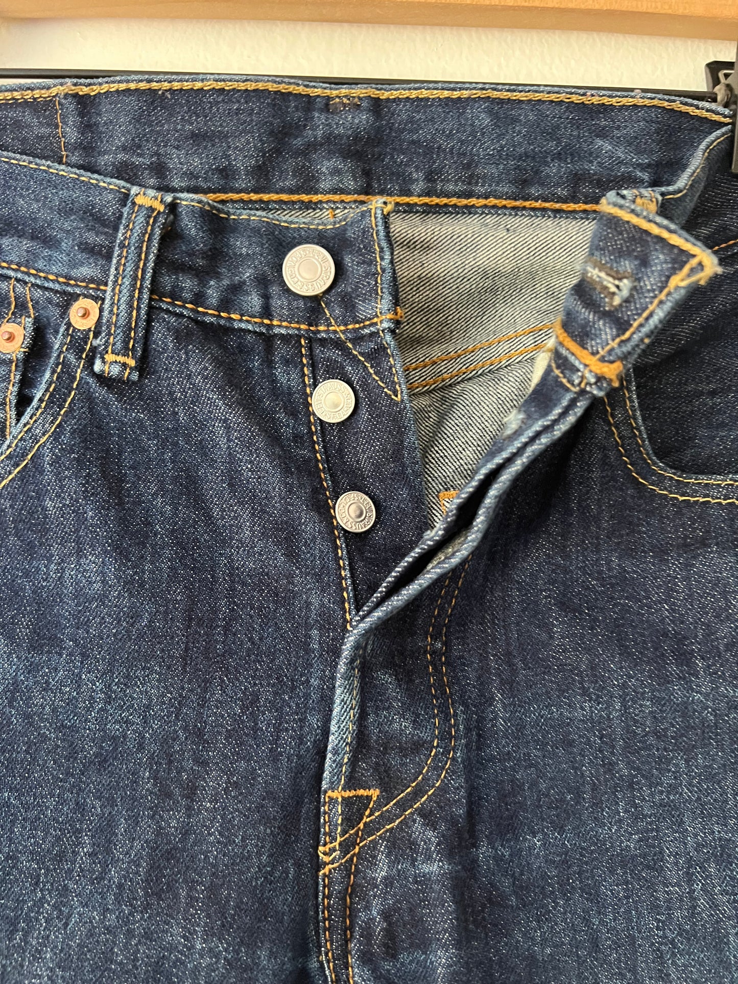 Levi’s 501 Cropped Raw Hem Jeans