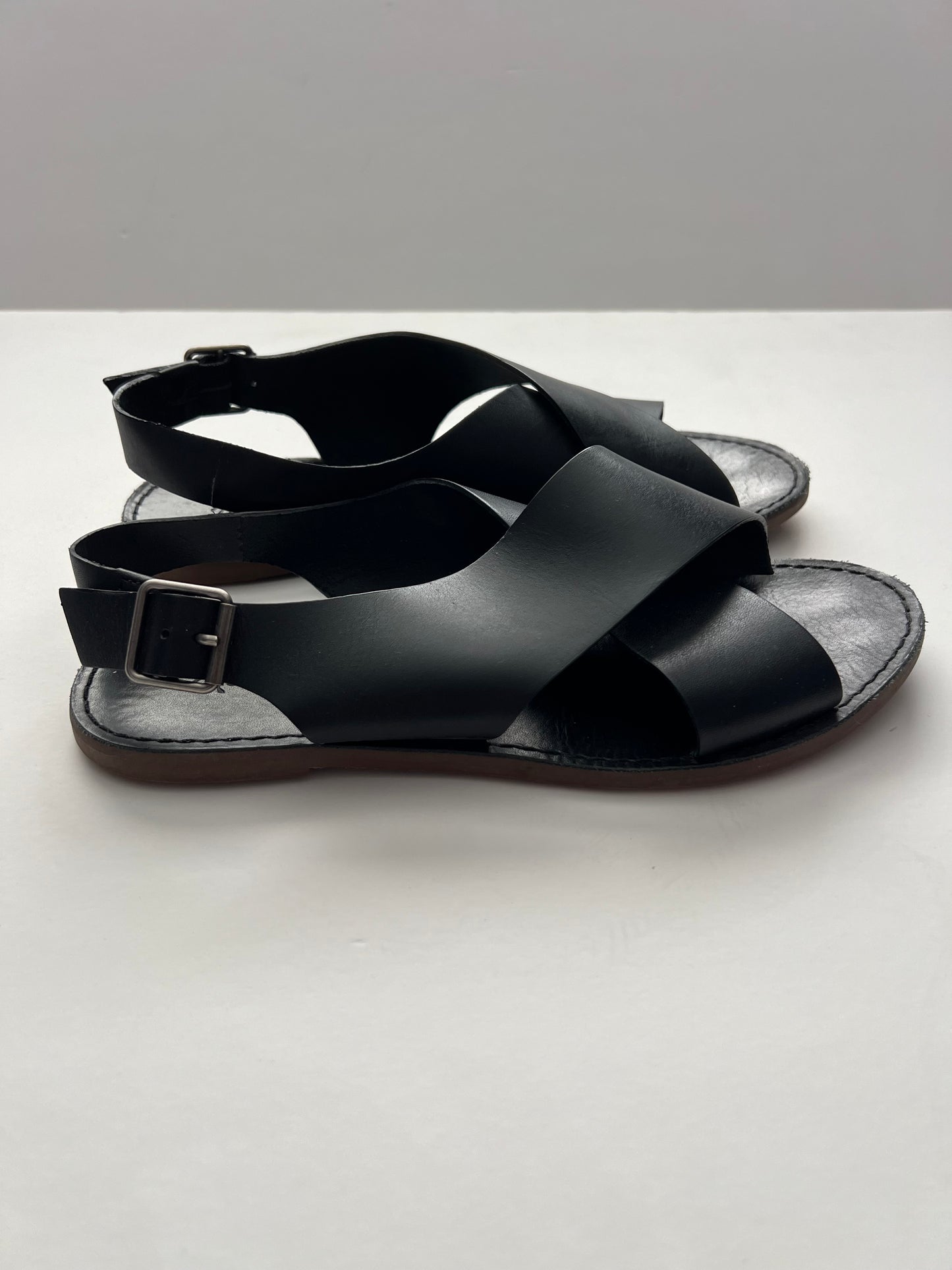 Madewell Boardwalk Crisscross Leather Slingback Sandals