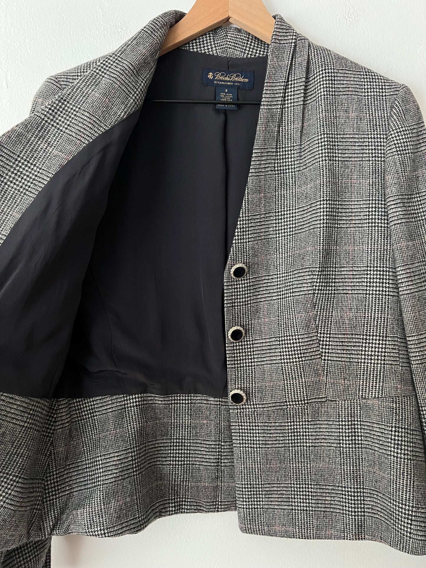 Brooks Brothers Plaid Wool Blazer