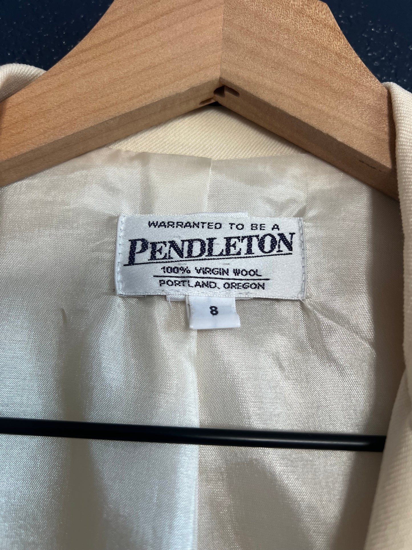 Vintage Pendleton Cream Blazer