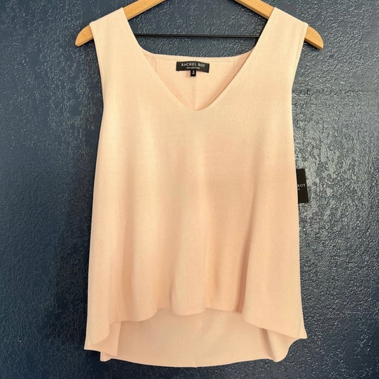 Rachel Roy Collection Blush Pink Sleeveless Knit Blouse