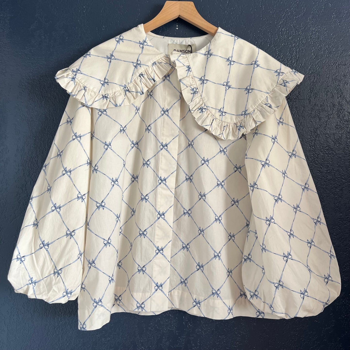 Damson Madder Lola Blouse in Bow Print