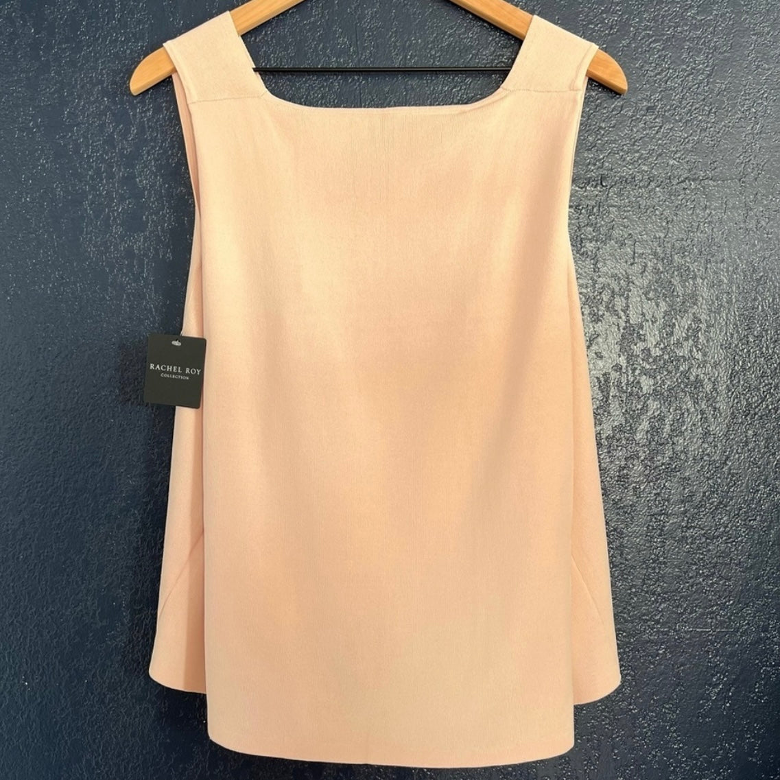 Rachel Roy Collection Blush Pink Sleeveless Knit Blouse