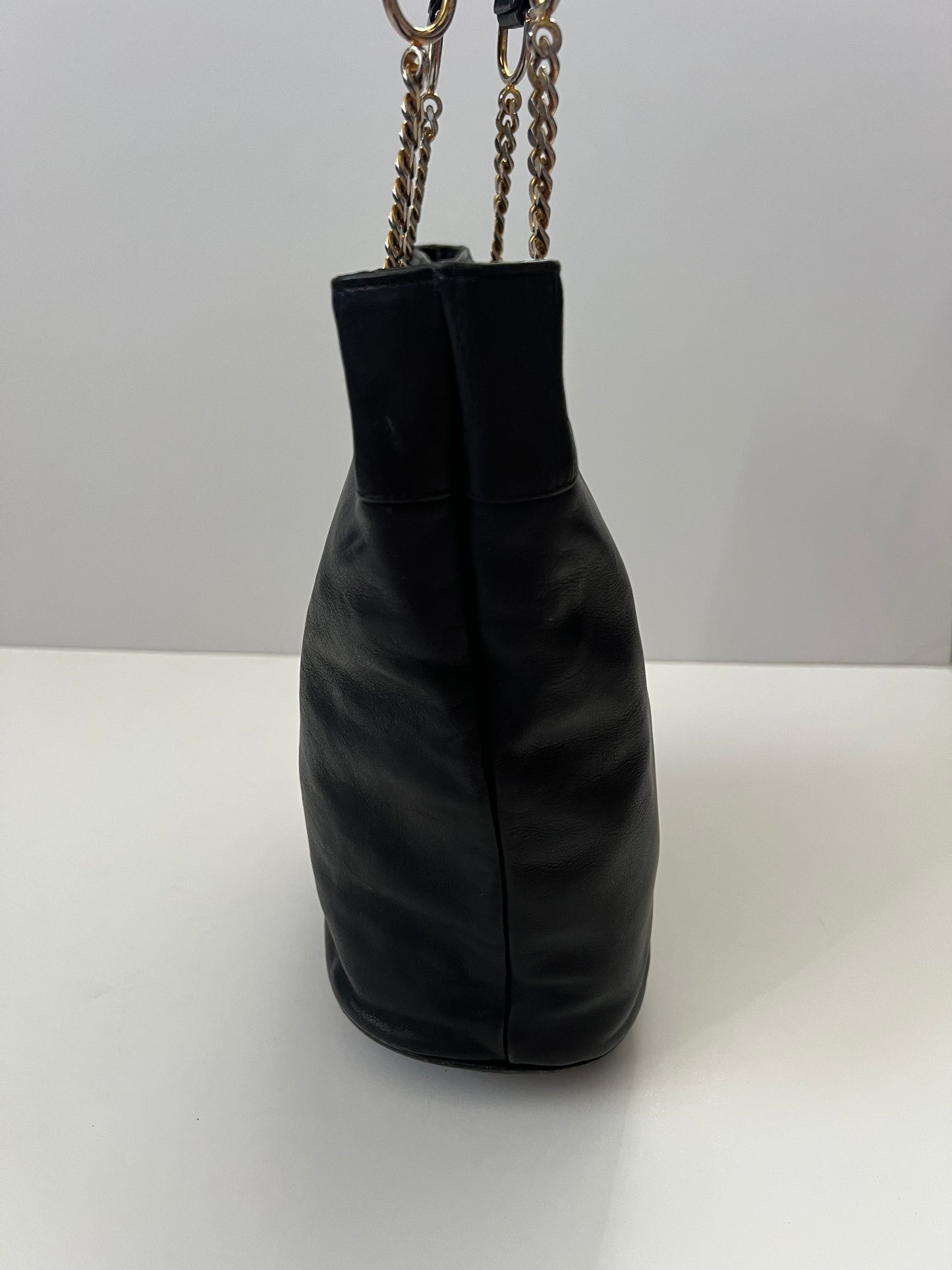 Vintage Paloma Picasso Black Bucket Bag