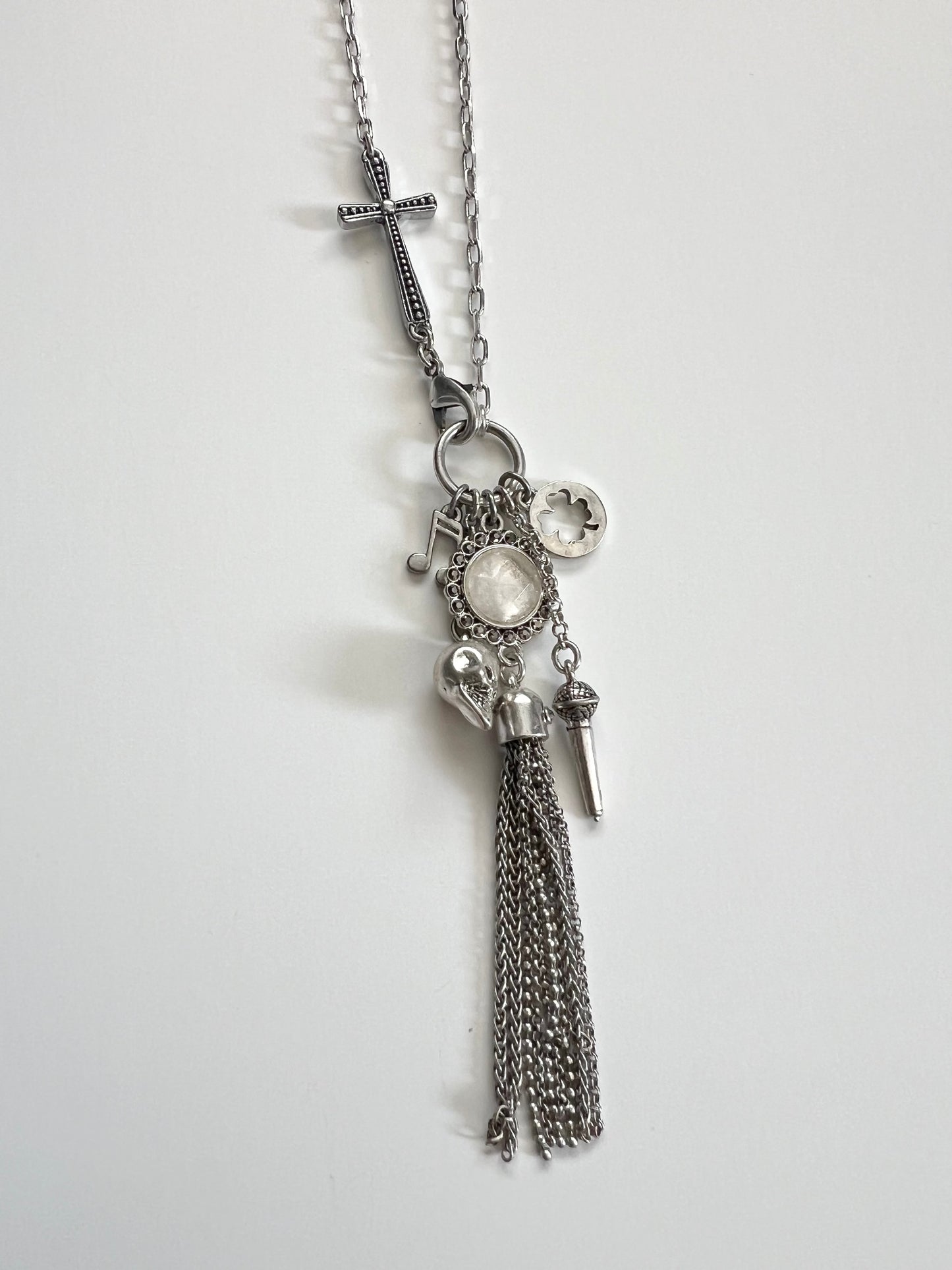 Lucky Brand Silver-Tone Charm Necklace
