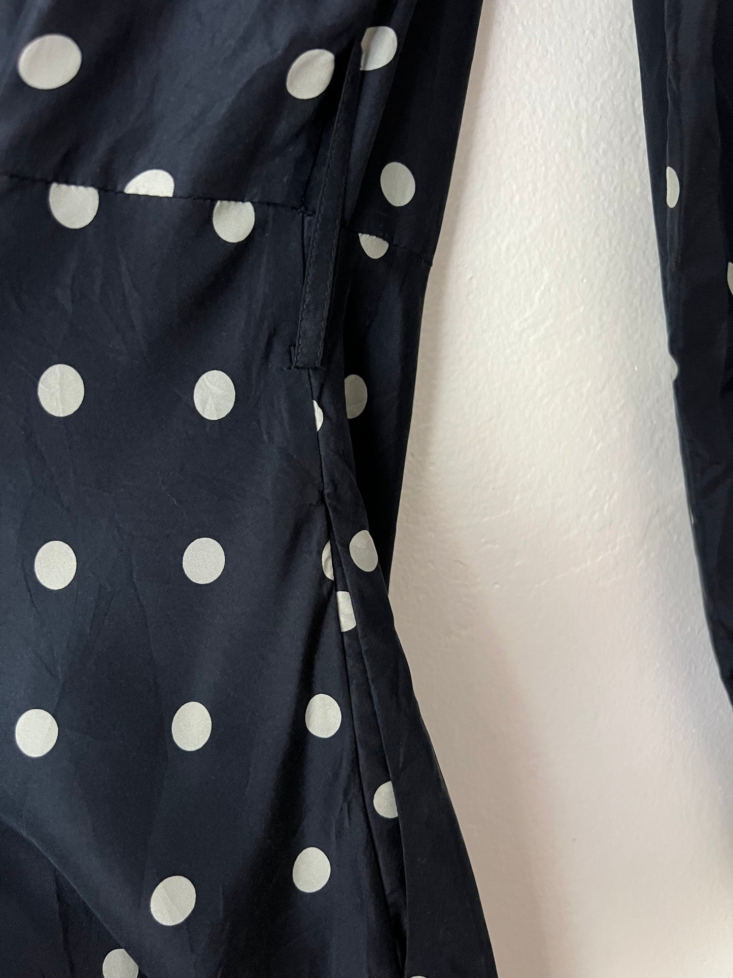 Brooks Brothers Polka Dot Silk Midi Fit & Flare Dres