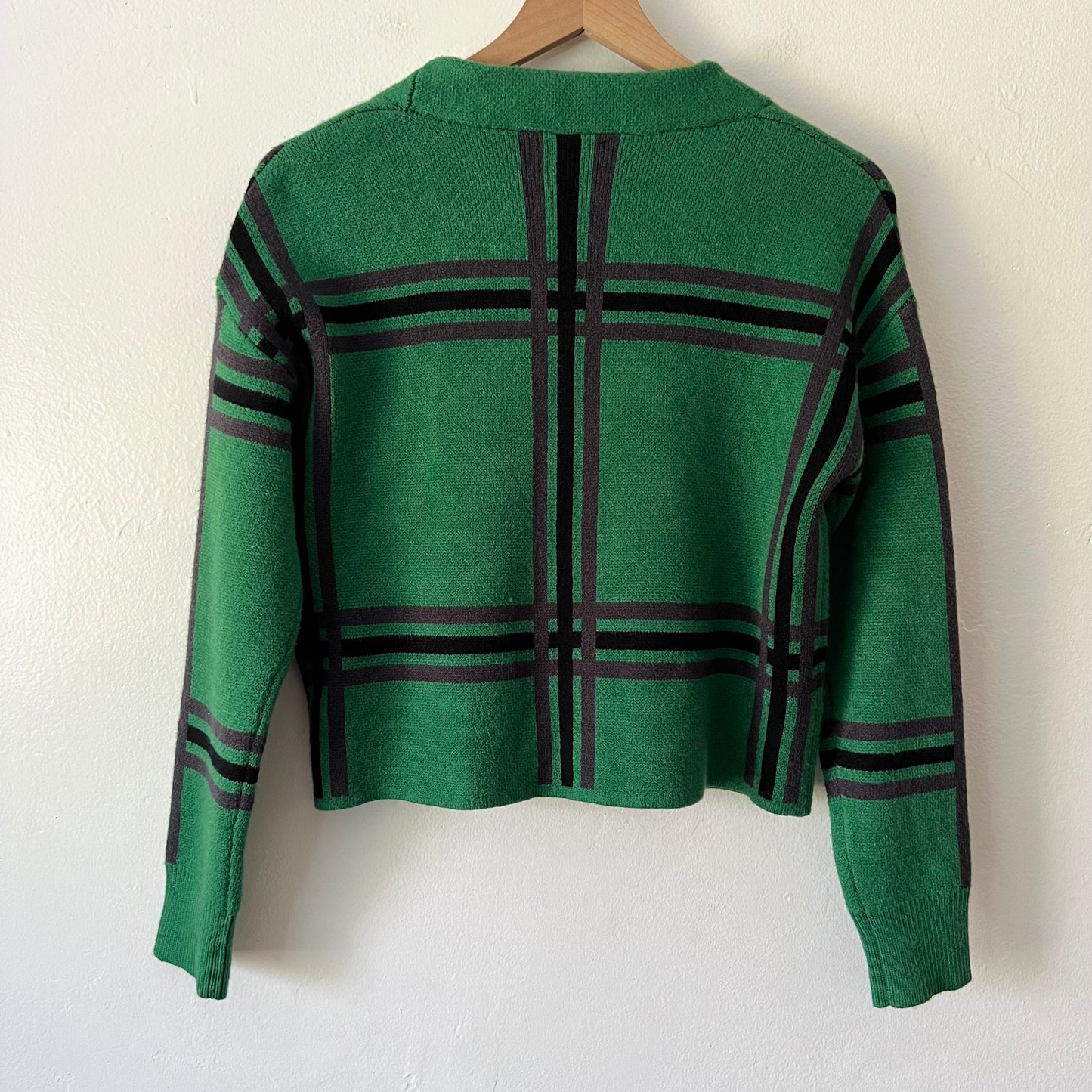 Tularosa Bellair Cardi in Green Plaid