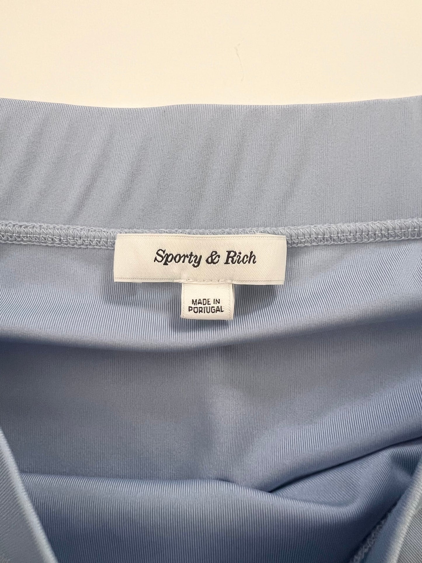 Sporty & Rich Serif Logo Court Skirt