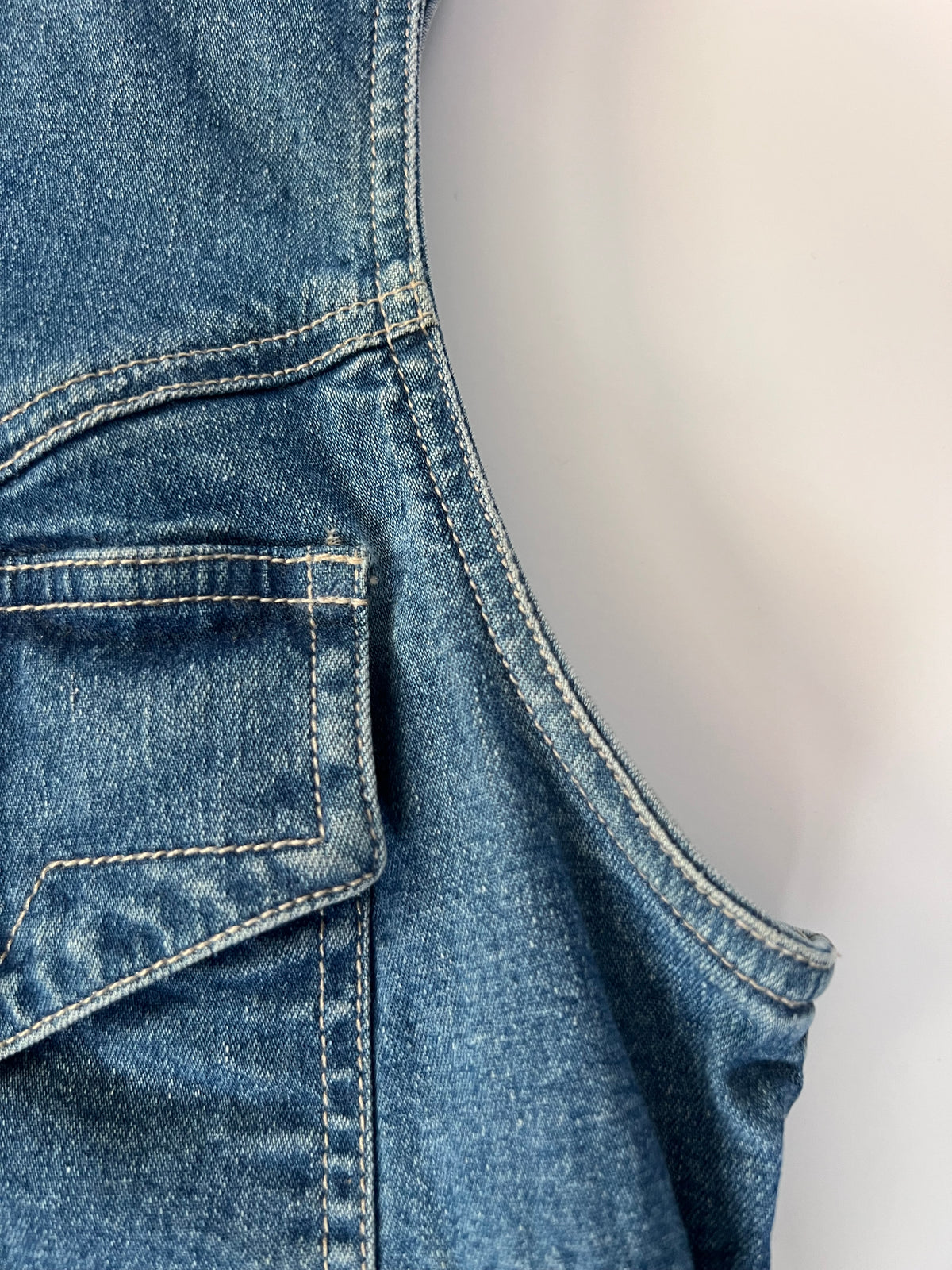 Versace Jeans Couture Blue Denim Sleeveless Shirt