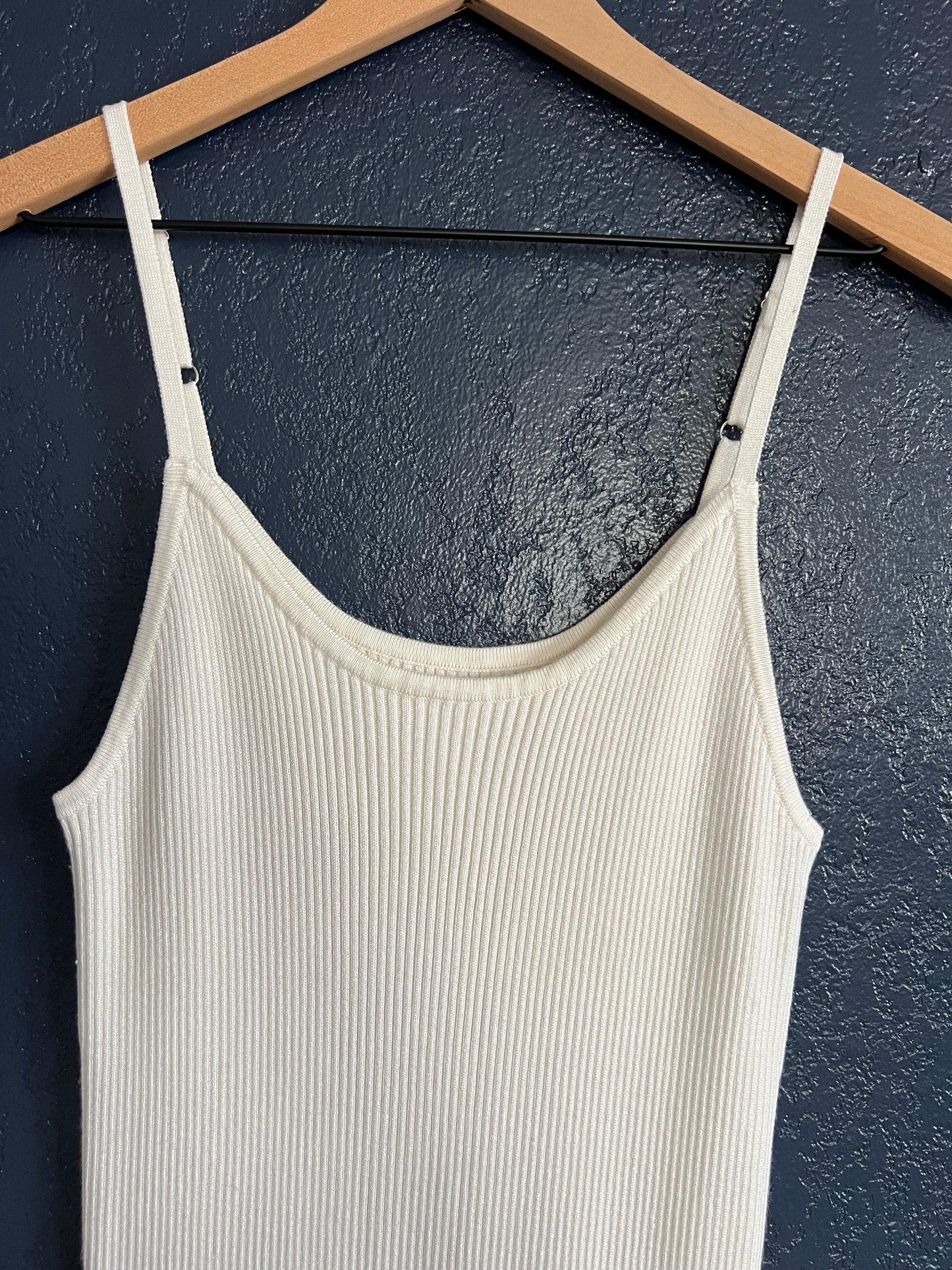 Ribbed Knit Cami Midi Dress
