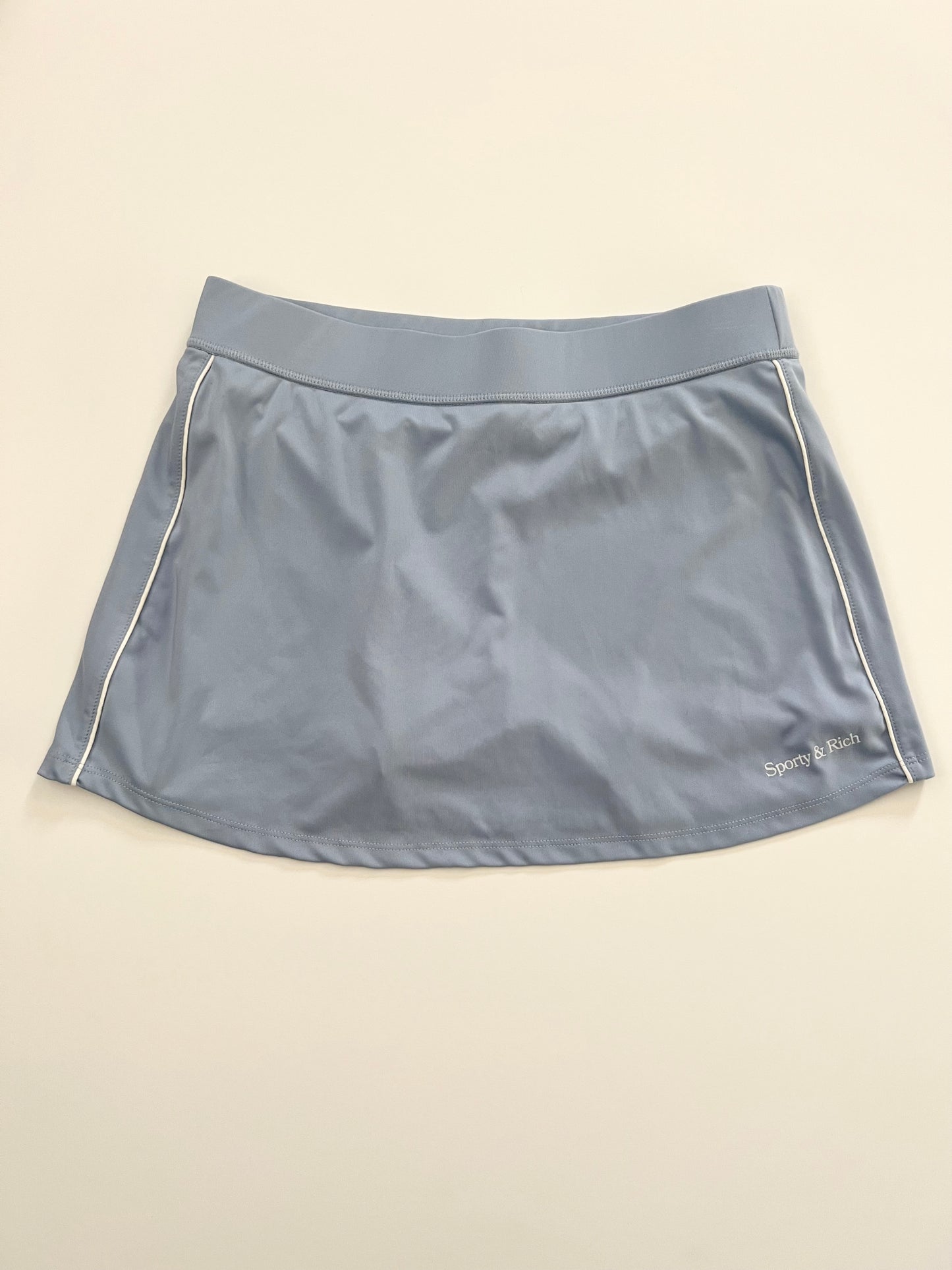 Sporty & Rich Serif Logo Court Skirt