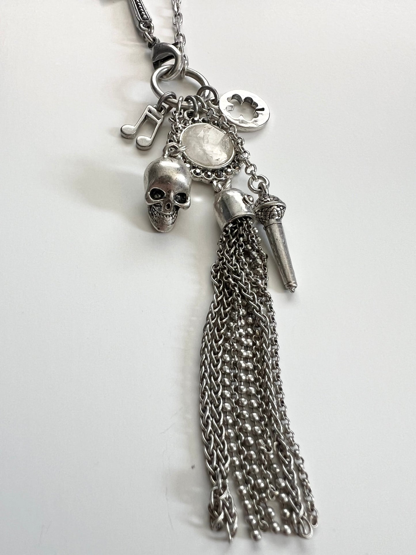 Lucky Brand Silver-Tone Charm Necklace