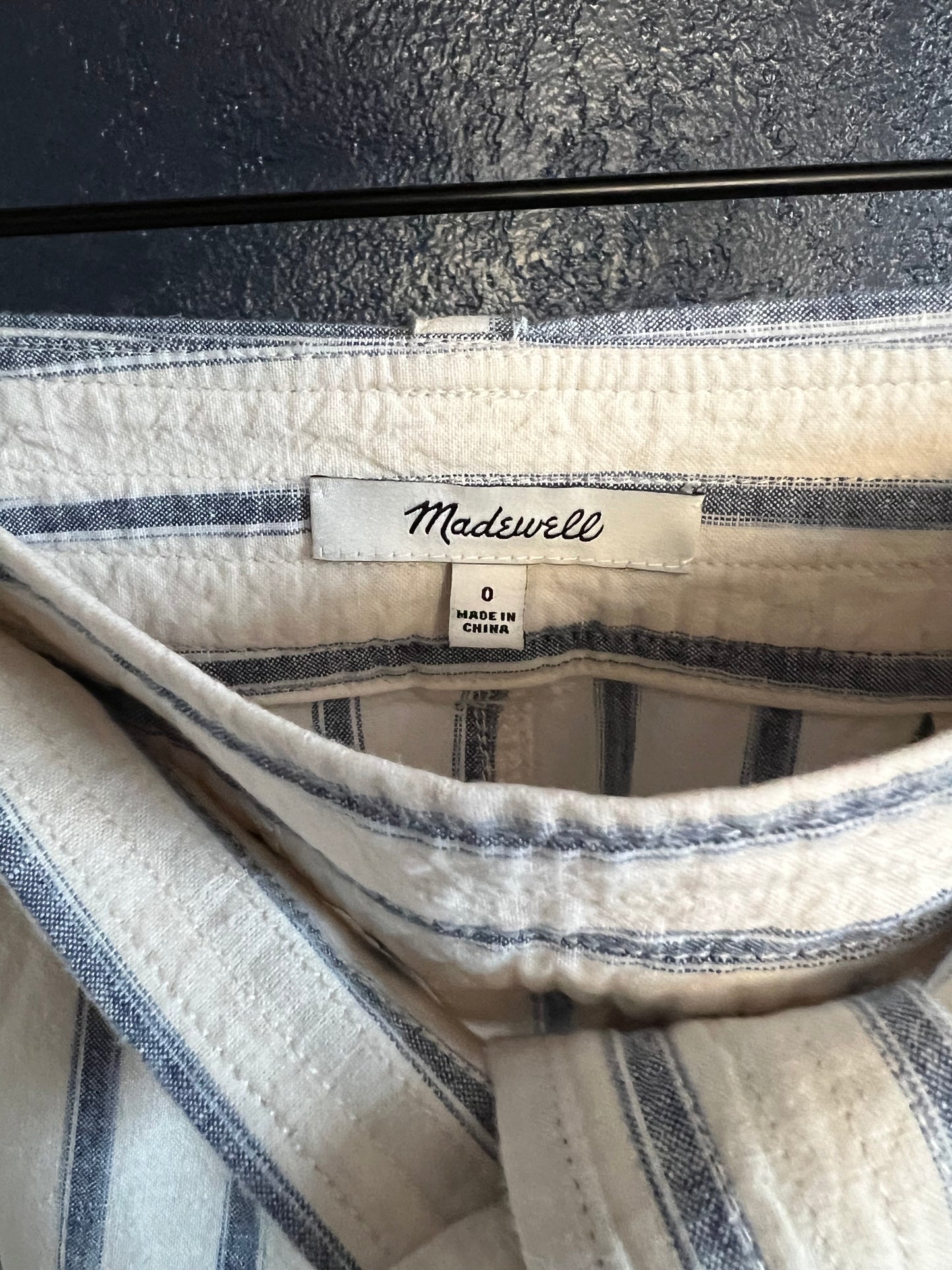 Madewell Portside Striped Mini Skirt