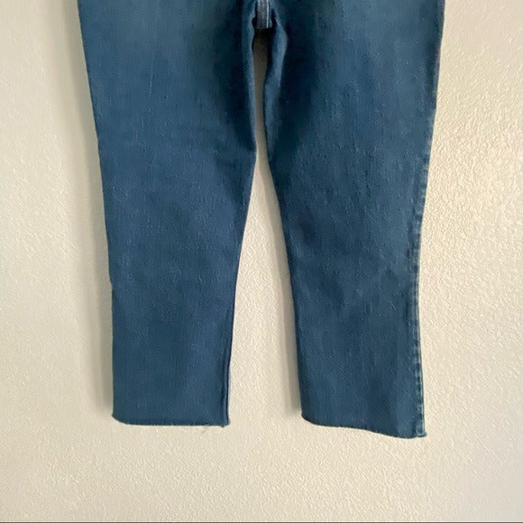 Abercrombie & Fitch Blue Kick Ultra High Exposed Flare Leg Jeans