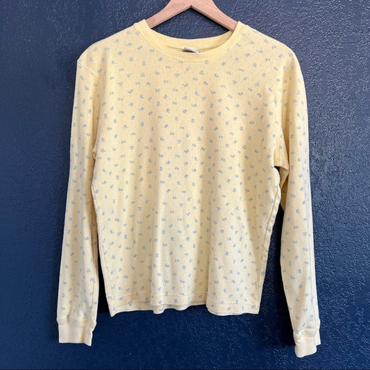 Vintage Old Navy Cotton Floral Print Long Sleeve