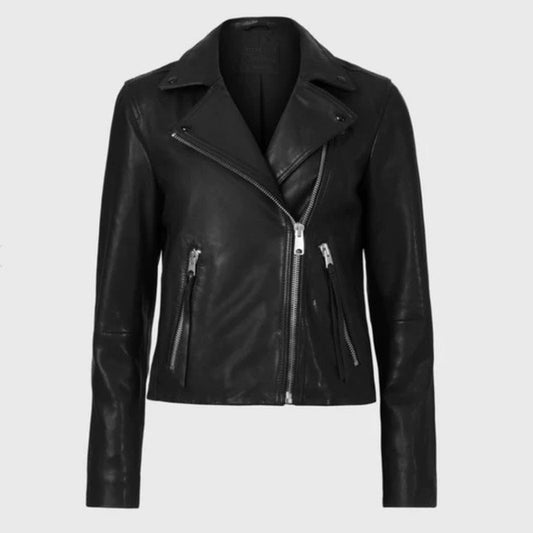 All Saints Dalby Leather Biker Jacket