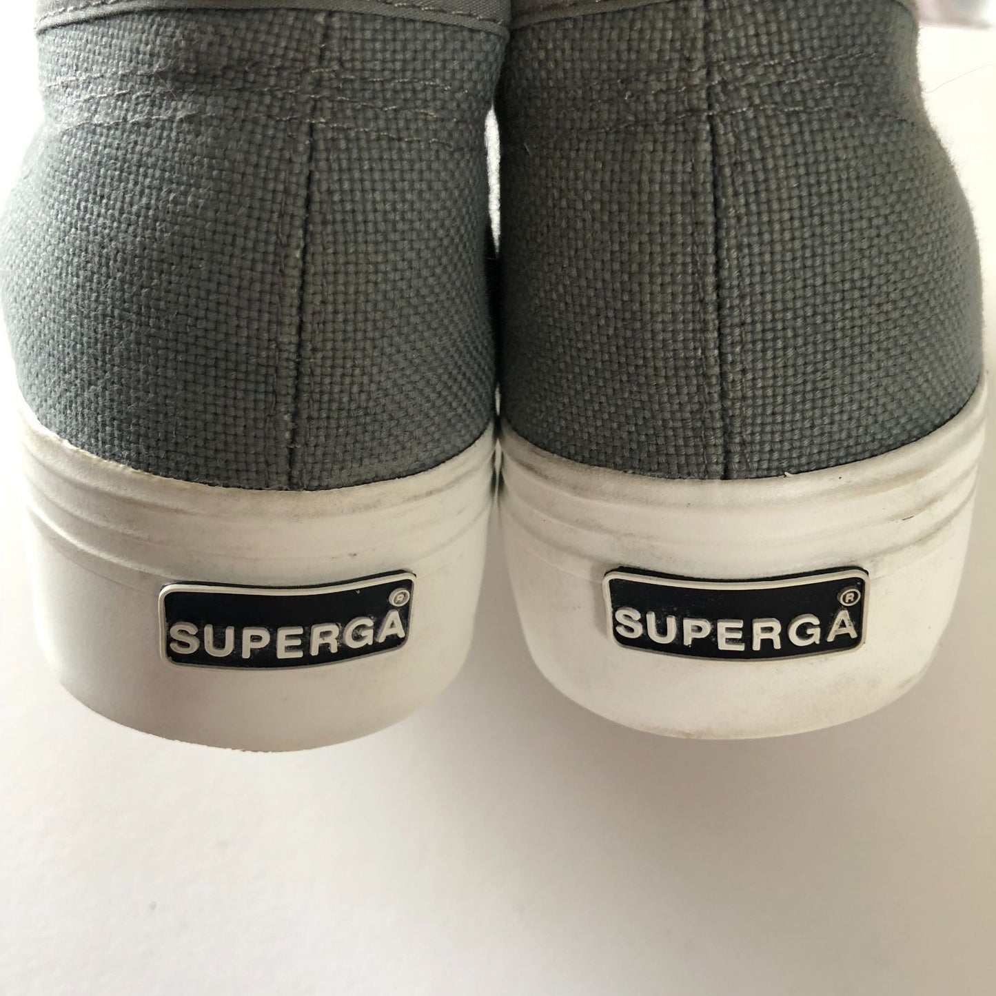 Superga Acot Linea Platform Sneaker in Grey Sage.