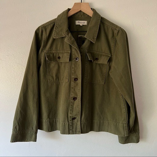 Madewell Northward Cropped Army Jacket