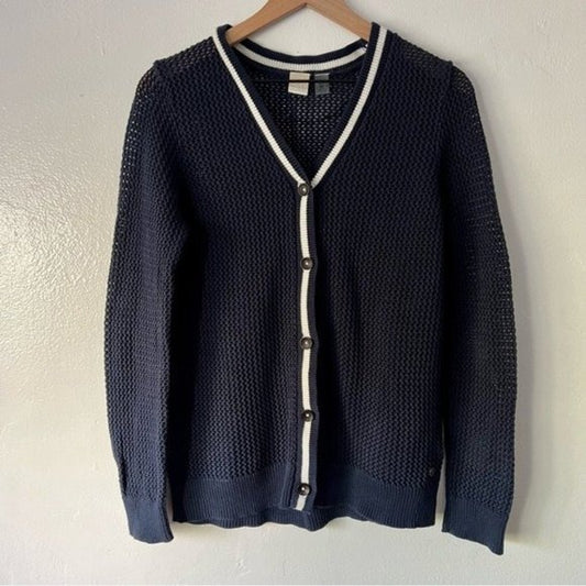 Roxy Open Knit Cotton Cardigan