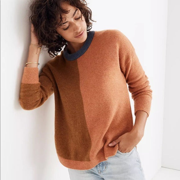 Madewell Westlake Colorblock Pullover Sweater