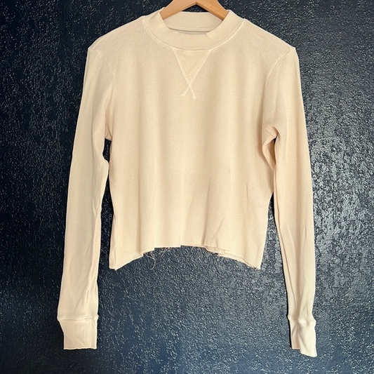 SzS MATE the Label Organic Thermal Boxy Crop Long Sleeve