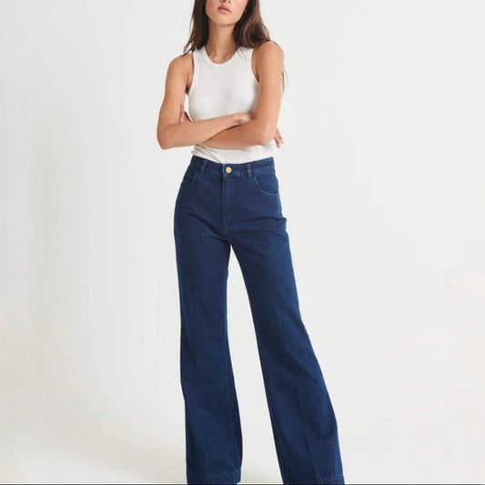 Rolla’s Eastcoast Flare True Blue Organic Cotton Jeans