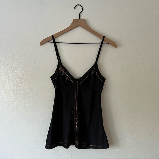 Rozae Nichols Black Silk Cami