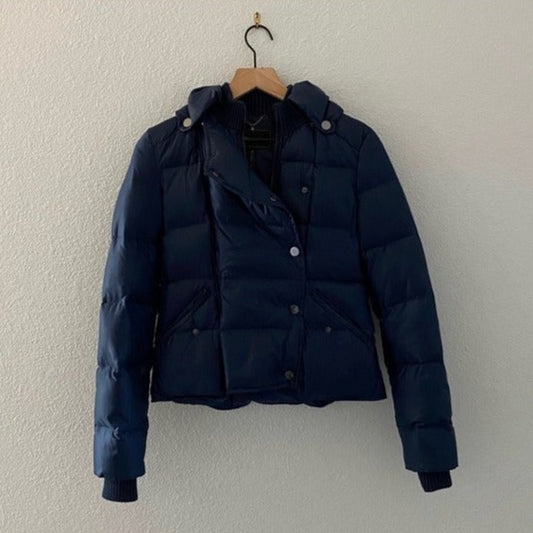 BCBG Maxazria Blue Down Filled Jacket