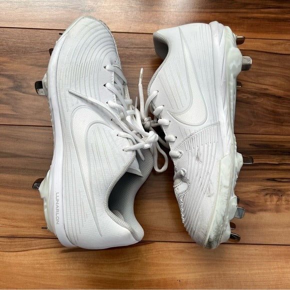 Nike White Lunarlon Softball Cleats