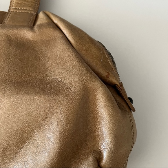 Francesco Biasia Tan Leather Shoulder Bag