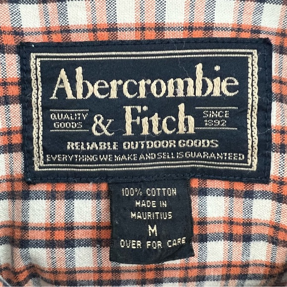 SzM Abercrombie and Fitch Men's Plaid Oversized Button Down